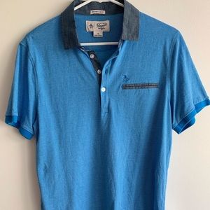 Blue Penguin Striped Polo